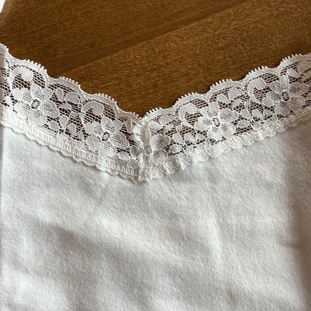 Merona White, Navy Blue and Peach Camisoles. - Picture 6 of 7